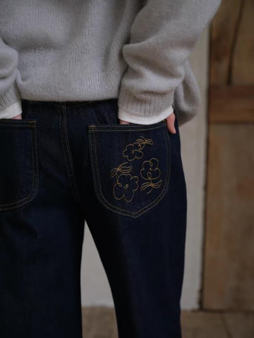 步履不停/6A42119C/植物袋花赤耳牛仔裤 商品图4