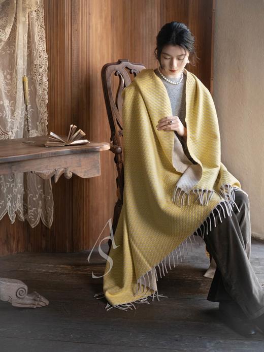 Jai  米黄色库伦羊绒毯 商品图2