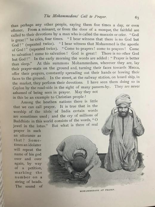 1899年 巴林-古尔德《同心合意：传教公祷书》 数十幅插图 漆布精装大32开 商品图13