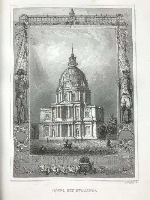 【法语】1853年 菲利普统治时期巴黎史 41幅精美版画插图 皮装16开 商品图3