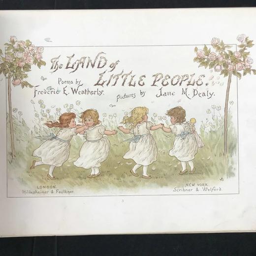 约1890年代 韦瑟利《小人国》 简·迪利精美彩色插图 精装18开 商品图3