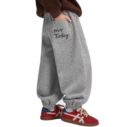 胖童裤子时髦加肥加大男童青少年运动裤2026新款中大童洋气潮流装120-170 商品图4