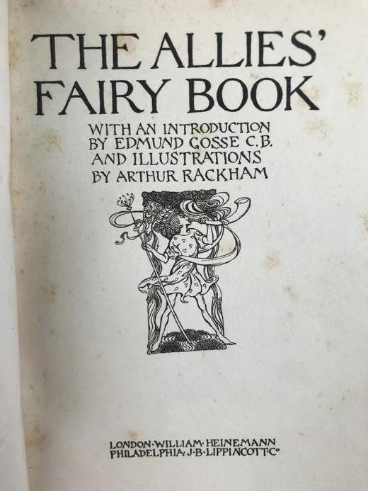 约1910~1920年代 协约国童话集 鬼才拉克姆12幅彩色与大量黑白文间插图 漆布精装大32开 商品图3