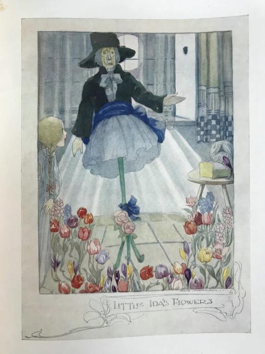 约1920年代 安徒生童话 安妮·安德森8幅彩色手工贴图与大量黑白插图 布面精装16开 商品图12