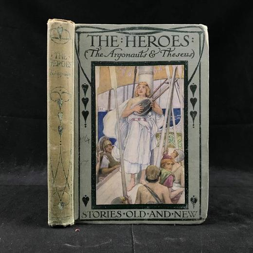 约20世纪早期 查尔斯·金斯利《阿尔戈与忒修斯英雄的故事》 3幅彩色插图 漆布精装32开 商品图0