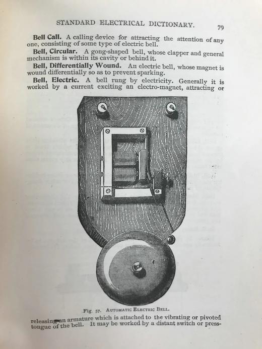 1894年 电气工程百科辞典 数百幅版画插图 漆布精装32开 商品图14