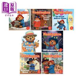 预售 【中商原版】The Adventures of Paddington 帕丁顿熊历险记系列7册 英文原版儿童绘本故事图画书 3-6岁 Paddington's Holiday