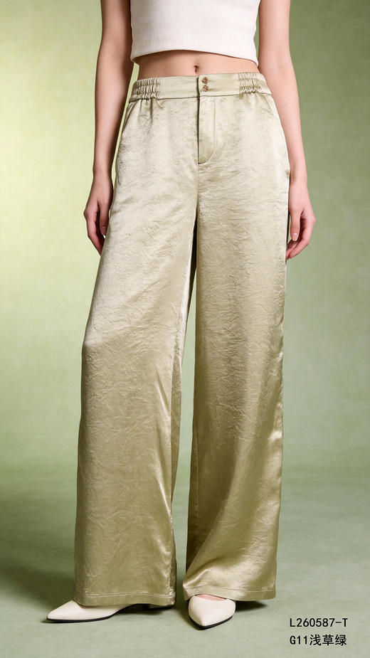 L260587-T醋酸休闲裤 商品图4