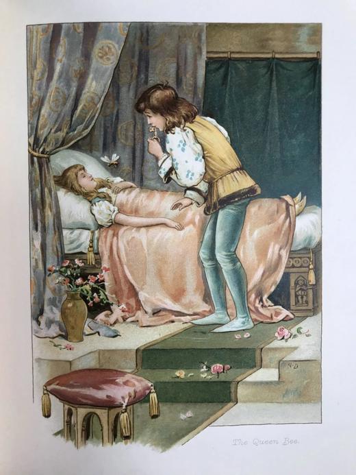 约1900-1910年代 小拇指及其他格林童话 配精美彩色插图 精装18开 商品图9