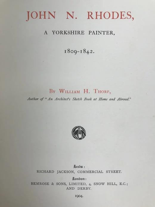限量400册 1904年 约翰·罗德斯画集 19幅插图 漆布精装16开 商品图3