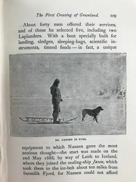 约20世纪早期 南森的生平与冒险 数十幅插图 漆布精装32开 商品图7