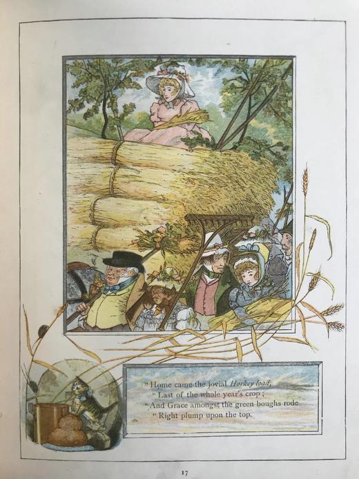 1882年 布卢姆菲尔德《收获节》 克鲁克香克48页彩色插图 精装16开 商品图13