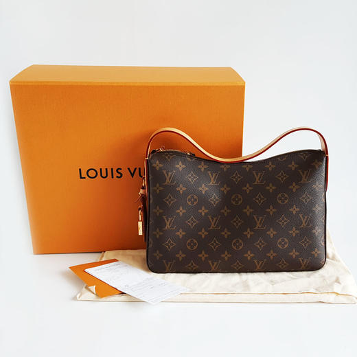 【95新】LV路易威登SLOUCHY小号手袋M11952小号 SLOUCHY老花款单肩手提腋下包女士120226TJ72 商品图1