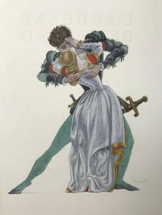 【法语】限量1530册！1942年 司汤达《卡斯特罗修道院》 乔治·莱帕装饰派艺术彩色插图 平装18开带书匣 商品图3