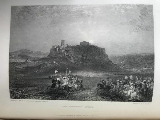 1835年 芬登版画集：拜伦生平与作品（全3卷） 百余幅版画插图 全真皮精装18开 商品图10