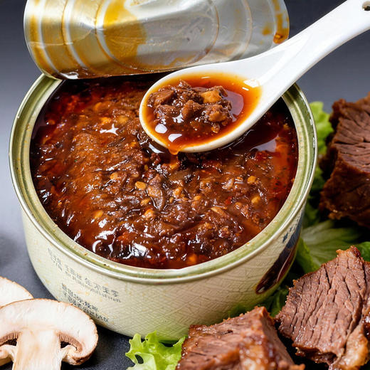 【买二送一❓牛肉蘑菇酱】传统配方匠心熬制，看得见的大颗肉粒，唇齿留香回味无穷，内蒙下饭神器香辣牛肉蘑菇酱拌饭酱拌菜香辣牛肉香菇酱辣椒酱QQ 商品图0