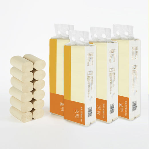 【安全无添加】柚家 竹纤维无芯卷纸(家庭装) 48卷/箱 撕拉无粘连 商品图4