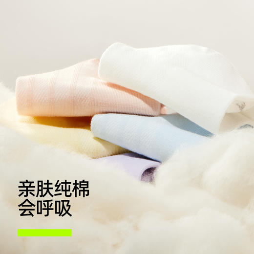 【新品上新】【香薰袜】有棵树10A级抗菌纯棉网眼女士短袜5双装-S3079 商品图4