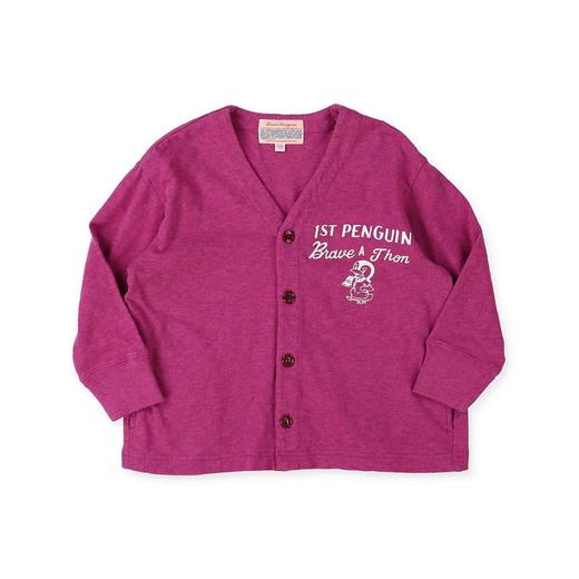 2026SS春夏DD日系薄软儿童亲子装小企鹅刺绣V领开衫T恤外套！ 商品图4