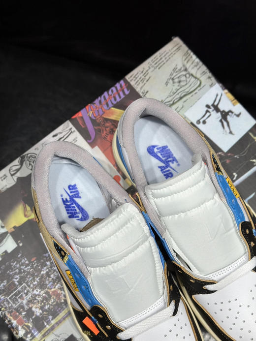 秋冬特惠💰430 公司级 Air Jordan 1 Low 防滑 低帮 倒钩联名款 商品图6