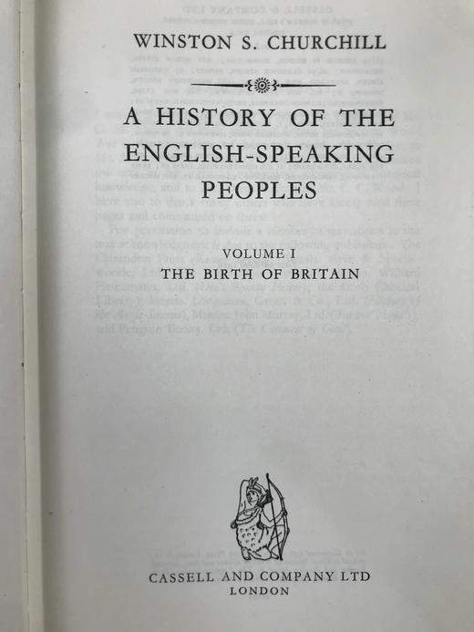 1956-1958年 丘吉尔《英语民族史》（全4卷） 精装16开 商品图2
