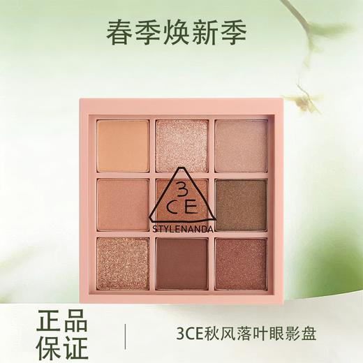 【全球购】3CE眼影盘 | 九宫格9色overtake秋风落叶·现货速达 商品图0