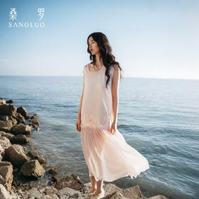 诗意东方』桑罗23姆米重磅连衣裙桑蚕丝女家居服2026新款
