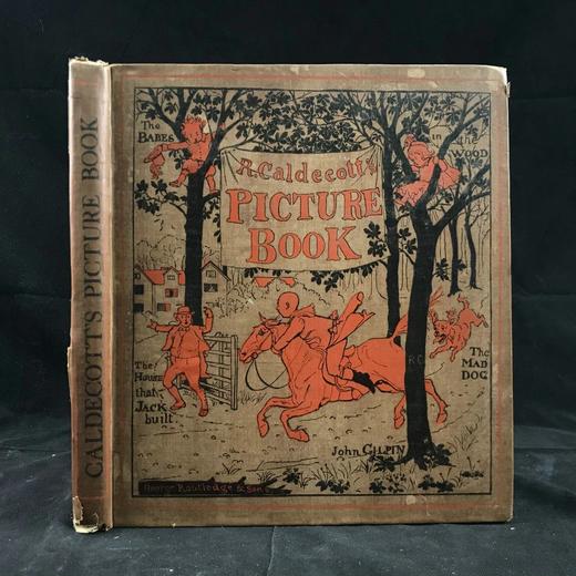 约19世纪后 凯迪克图画书 配大量彩色插图 漆布精装大32开 商品图0