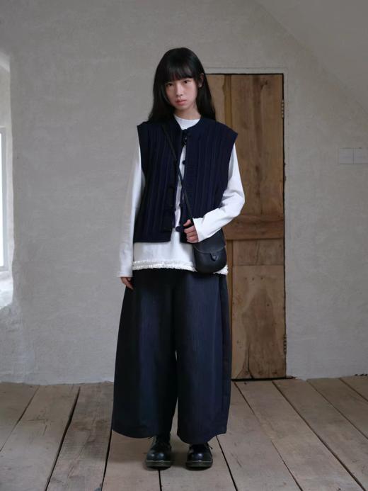 步履不停/6A14072C/绞花正反针马甲背心 商品图1