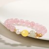 香花芙蓉 天然粉水晶珍珠蜜蜡精品手串 商品缩略图0