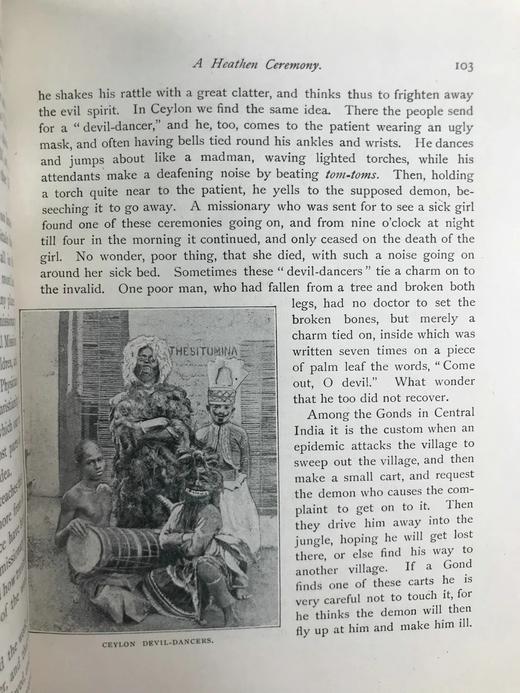 1899年 巴林-古尔德《同心合意：传教公祷书》 数十幅插图 漆布精装大32开 商品图5