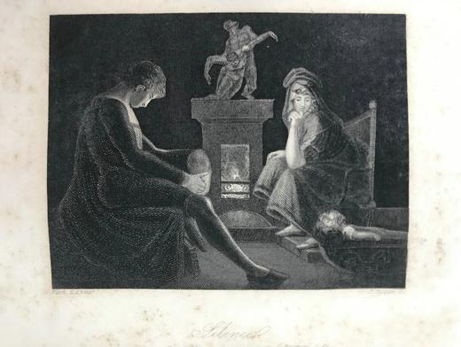 1862年 弥尔顿诗集 约翰马丁等名家7幅版画插图 漆布精装32开 商品图6