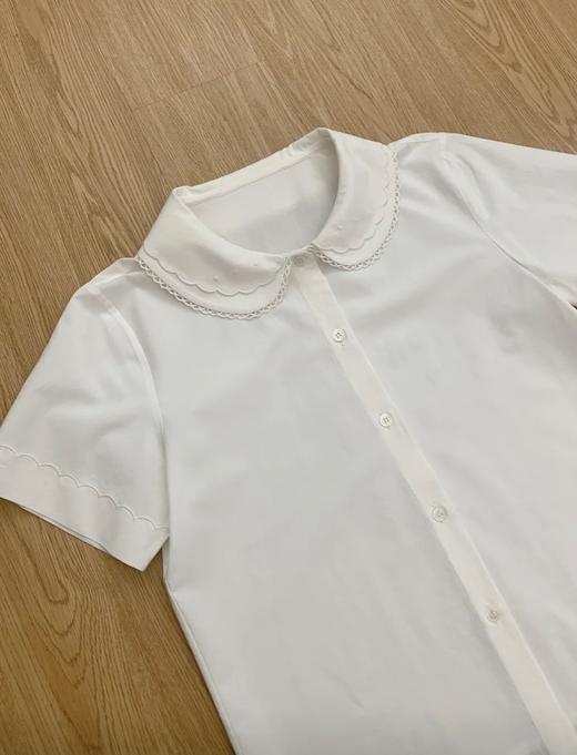 小白花|缪系花边领亚麻衬衣 商品图6