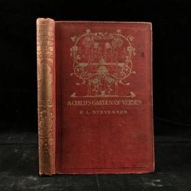 1913年 史蒂文森《童诗花园》 查尔斯·罗宾森百余幅插图 漆布精装36开