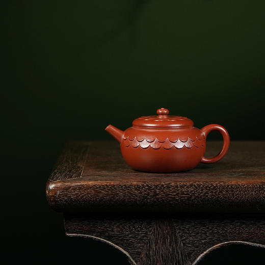 龙德堂陶艺 汤宣武 作品《金鳞》原矿大红袍 140cc 库存请咨询客服 商品图0