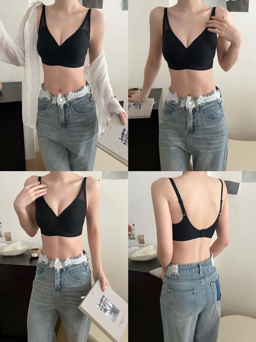 点此购买 华歌尔液态软支撑三角网纱文胸 艾 340714 商品图6