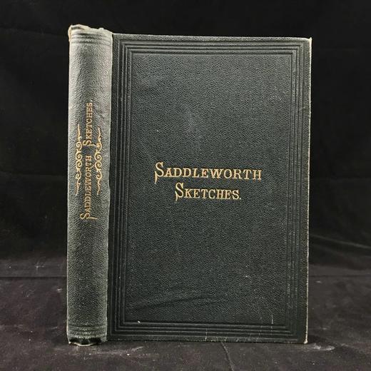 约1871年 约瑟夫·布拉德伯里《萨德尔沃思随笔》 4幅手绘速写插图 漆布精装32开 商品图0