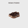 ROMI STUDIO"复古英伦"头层小牛皮蜡感擦色厚底皮鞋 RWCAP34877 商品缩略图1
