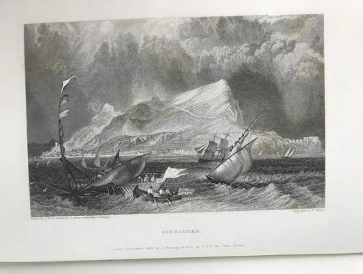 1835年 芬登版画集：拜伦生平与作品（全3卷） 百余幅版画插图 全真皮精装18开 商品图2