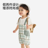 【100%精梳棉】英氏婴儿连身衣男宝假两件短袖哈衣宝宝夏季纯棉连体衣可爱新款 商品缩略图3