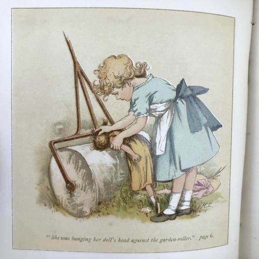 1884年 韦瑟利《两个孩子》 爱德华兹精美彩色插图 布脊精装36开 商品图5