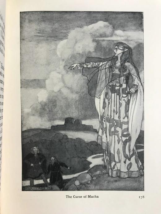 1927年 凯尔特神话与传说 46幅插图 漆布精装大32开 商品图8