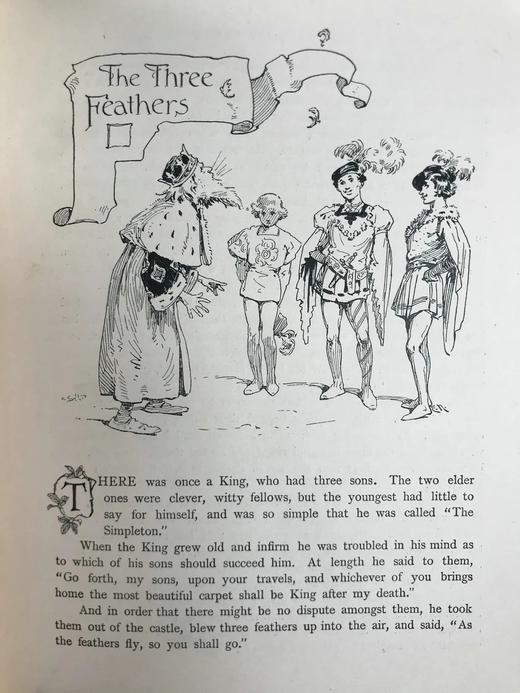 约1900-1910年代 小拇指及其他格林童话 配精美彩色插图 精装18开 商品图12