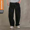DRONKOO 2026 抽绳满幅刷漆印花两侧袋盖轻工装中厚工装长裤 商品缩略图0