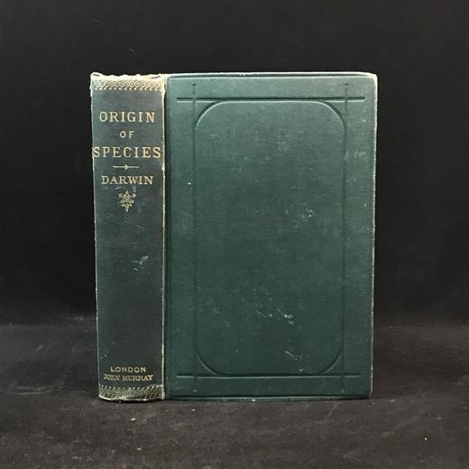 1892年 达尔文《物种起源》 漆布精装32开 商品图0