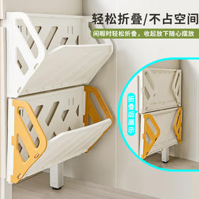 【壁挂式鞋架❗轻松搞定鞋型收纳】门后鞋架免打孔防盗门口家用简易折叠壁挂式收纳挂墙浴室拖鞋架子。rg