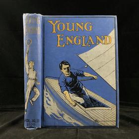 1922年 年轻的英格兰杂志 数百幅版画插图 漆布精装16开