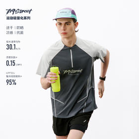 714street7A抗菌速干骑行服凉感防晒运动短袖 2026夏季宽松T恤男