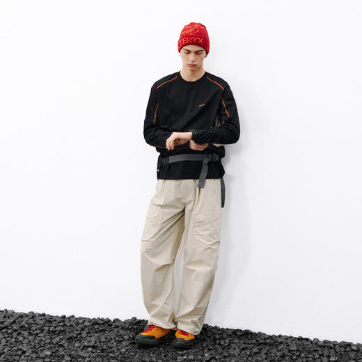 714street吸湿速干抗菌长袖 2026春夏国潮圆领凉感防晒情侣T恤男 商品图3