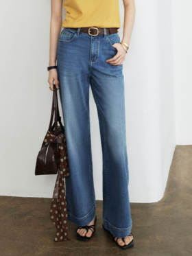 蓝莓气泡6.0！王炸混纺直筒牛仔裤FCG1JEN035